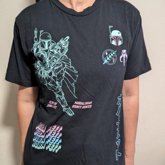 Star Wars Men's small mandalorian boba Fett T-shirt and Shorts set - Picture 5 of 5